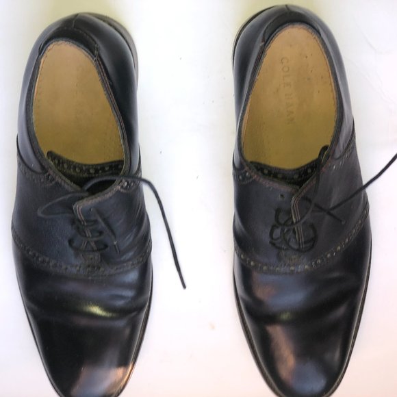 Cole Haan Black Leather Derby